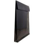 JAM Paper Standard Plastic Document File, Letter, Black, 12/Pack (118V1BL)