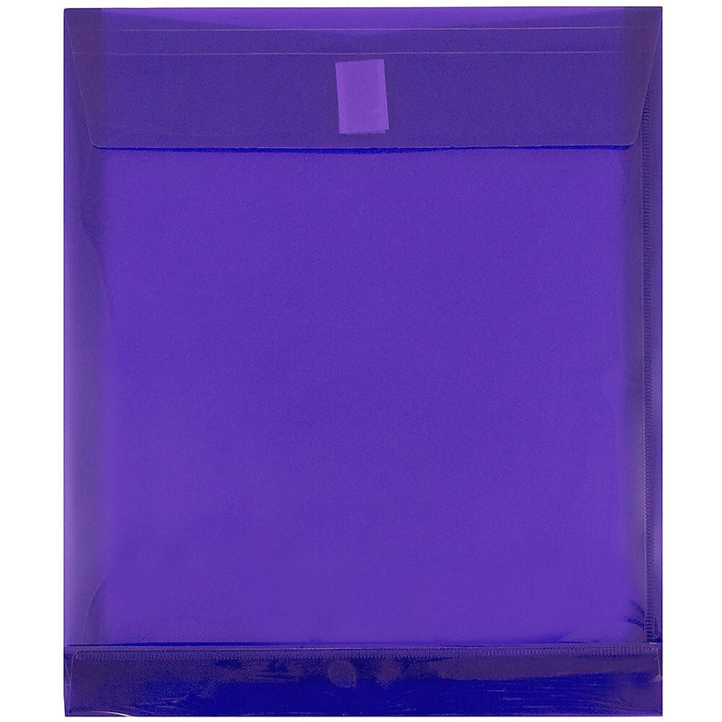 JAM Paper Standard Plastic Document File, Letter, Purple, 12/Pack (118V1PU)