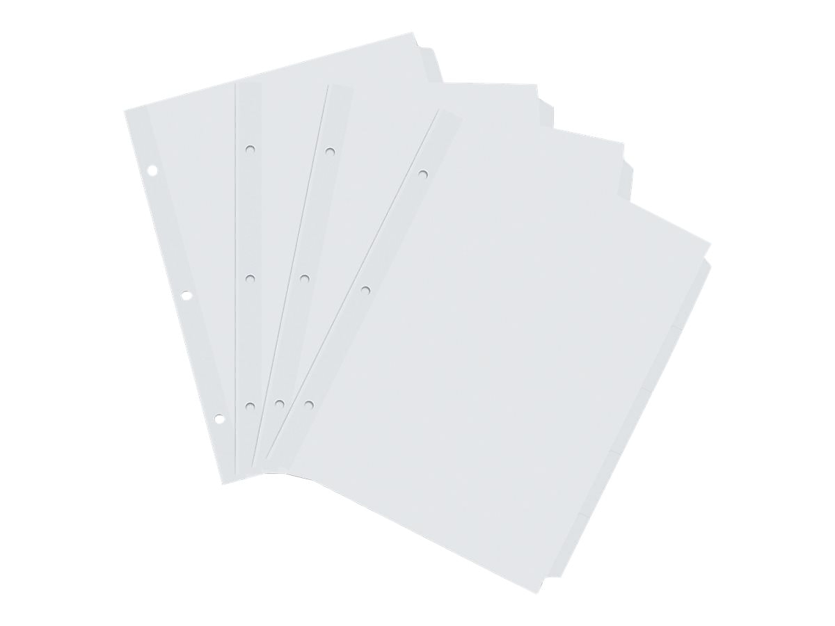 Universal Printable Paper Dividers, 5-Tab, White, 36 Sets/Box (UNV20835)