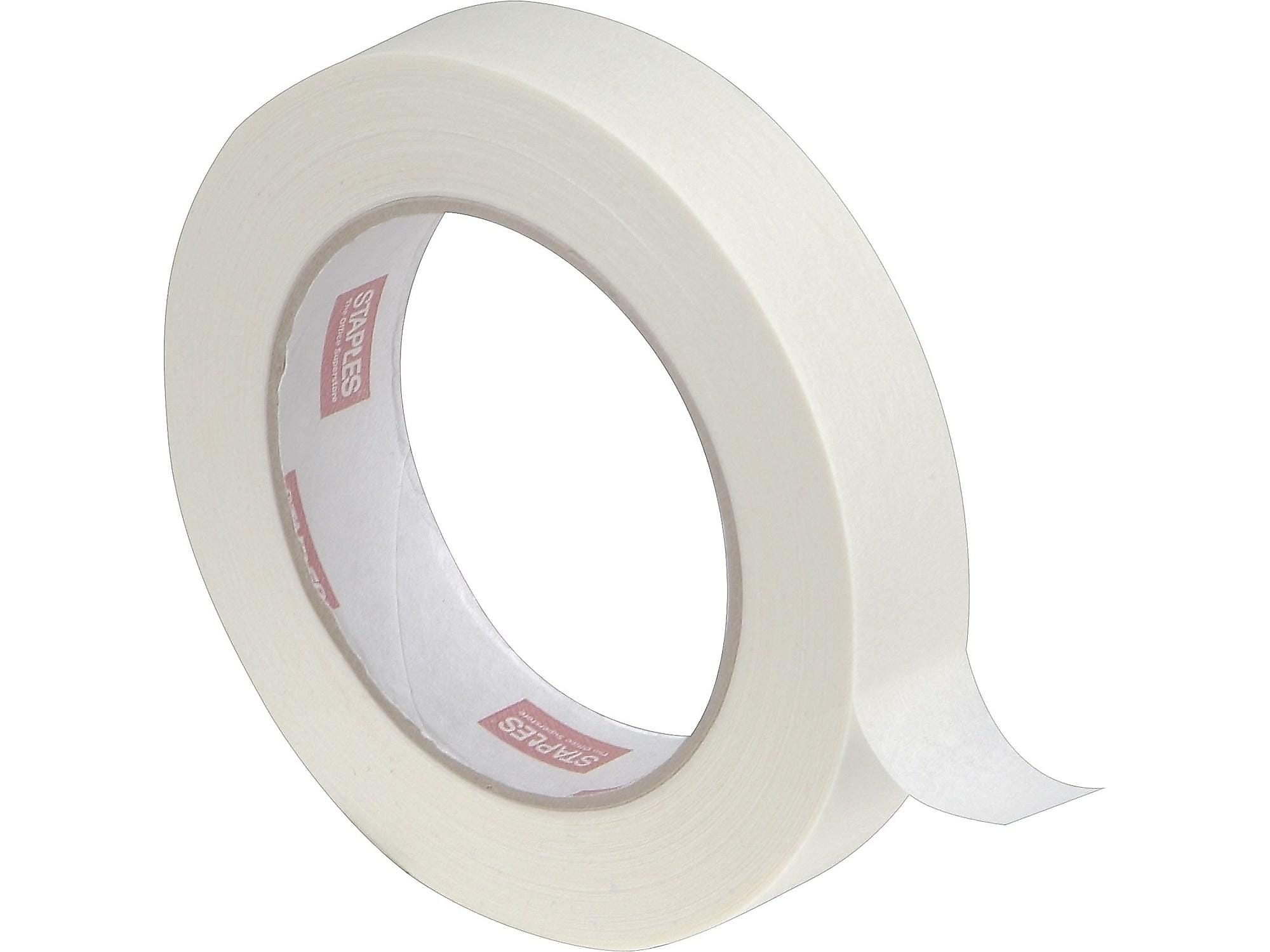 Staples® 0.7" x 60 yds. Multi-Purpose Masking Tape, Natural, 6/Pack (17535-CC)