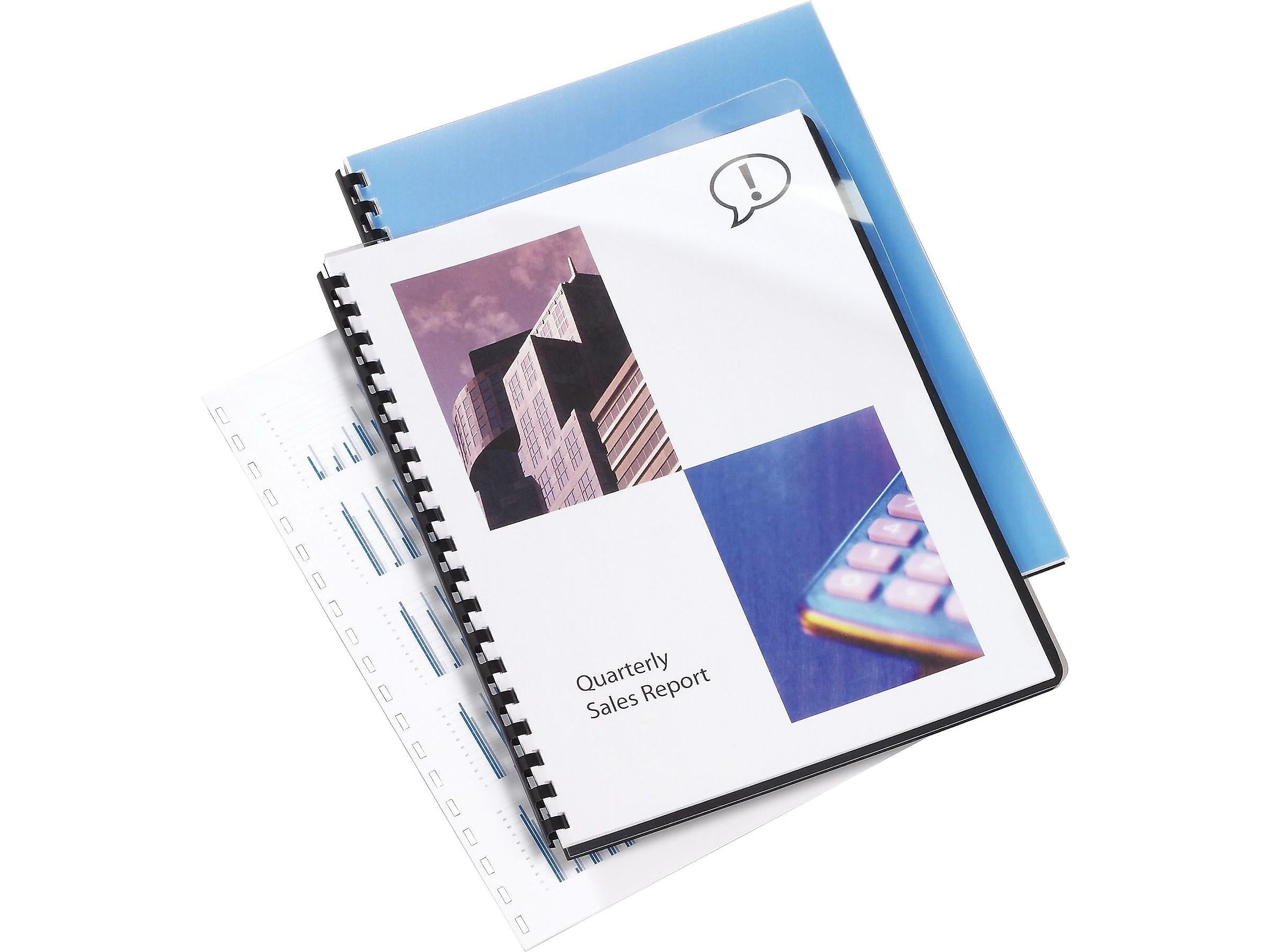 Swingline GBC Clear View Presentation Covers, 8.75"W x 11.25"H, Clear, 100 Box (2020024)