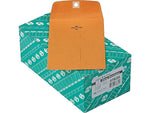 Quality Park Clasp & Moistenable Glue Kraft Catalog Envelopes, 5" x 7.5", Brown Kraft, 100/Box (QUA37835)