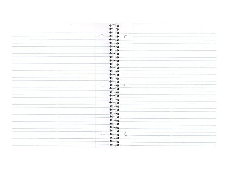 National Brand Kolor Kraft 1-Subject Notebooks, 8.86" x 11", College Ruled, 80 Sheets, Each (RED33709)