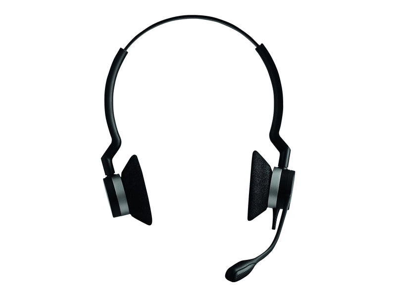 Jabra BIZ 2300 QD Duo Phone Headset, Over-the-Head, Noise Cancelling , Black (2309-820-119)