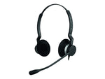 Jabra BIZ 2300 QD Duo Phone Headset, Over-the-Head, Noise Cancelling , Black (2309-820-119)