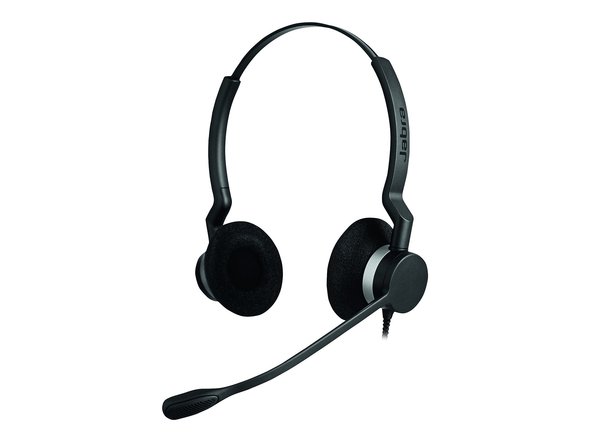 Jabra BIZ 2300 QD Duo Phone Headset, Over-the-Head, Noise Cancelling , Black (2309-820-119)