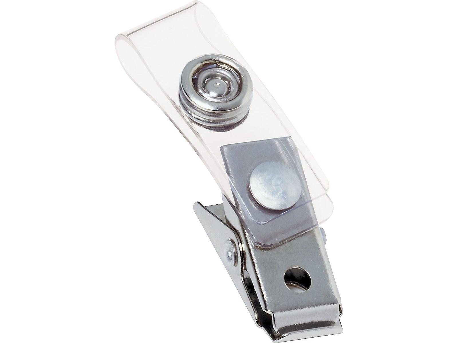 GBC Badge Straps, Clear, 100/Box (1122897)