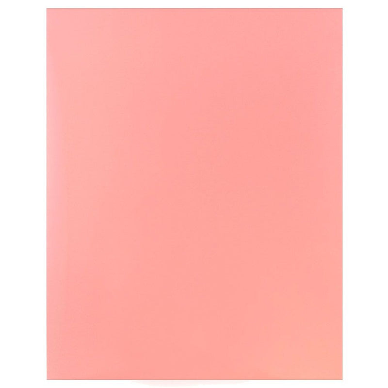 JAM Paper Laminated 2-Pocket Glossy Presentation Folders, Baby Pink, 25/Pack (31225348a)