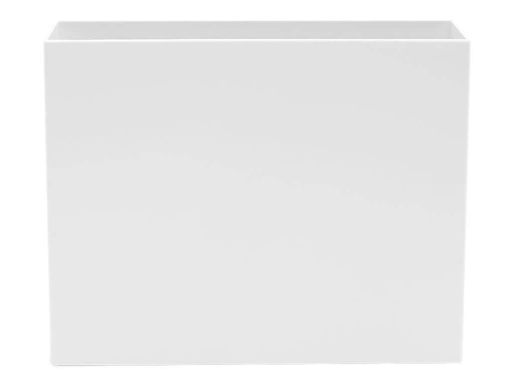 Poppin Plastic File Box, Letter Size, White (101272)