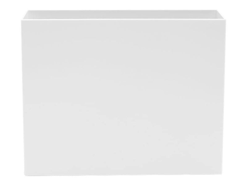 Poppin Plastic File Box, Letter Size, White (101272)
