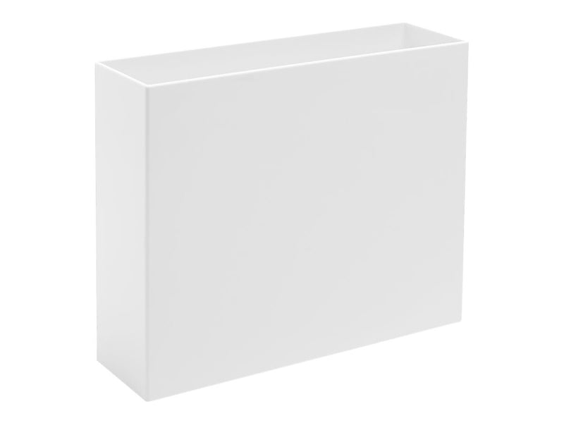 Poppin Plastic File Box, Letter Size, White (101272)