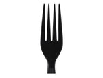 Dixie Individually Wrapped Plastic Fork, Heavy-Weight, Black, 1000/Carton (FH53C7)