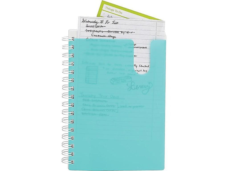 Poppin Pocket Notebook, 6" x 8.5", College Ruled, 80 Sheets, Blue (101351)
