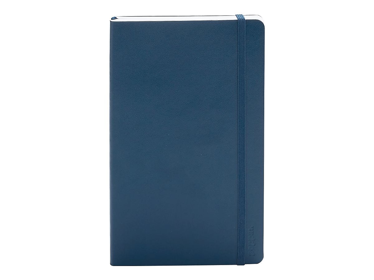Poppin Professional Notebooks, 5" x 8.25", College Ruled, 96 Sheets, Blue (100358)