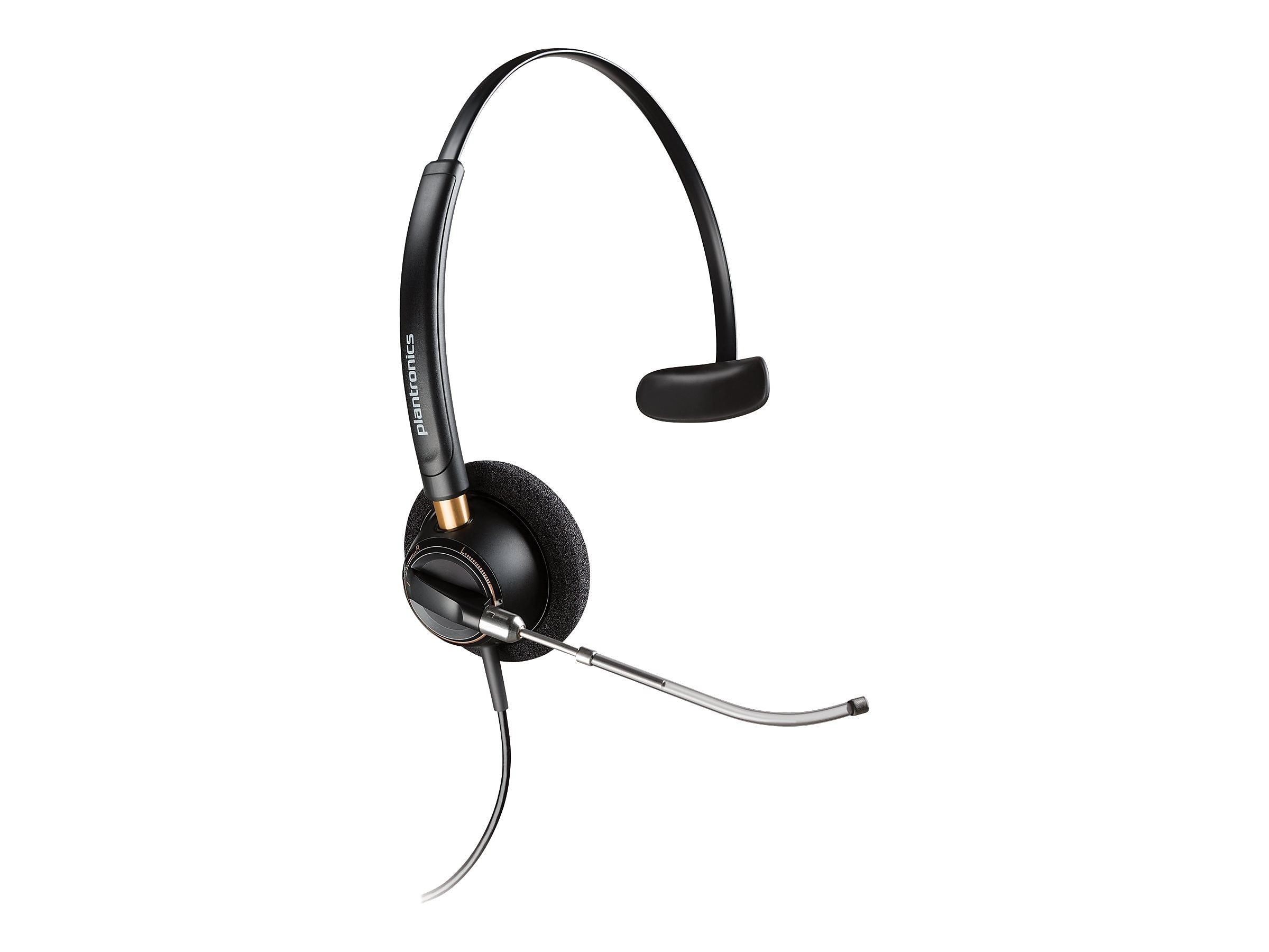 Poly EncorePro HW510V Phone Headset, Over-the-Head, Black (‎783Q3AA#ABA)
