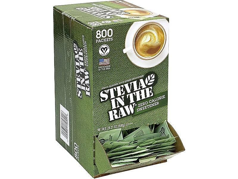 Stevia In The Raw Artificial Sweeteners, 800/Box (220-00441)
