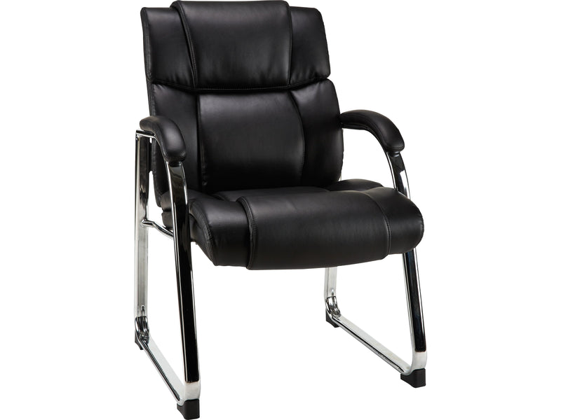 Staples Sonada Faux Leather Guest Chair, Black (28364-CC)