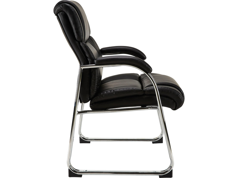 Staples Sonada Faux Leather Guest Chair, Black (28364-CC)