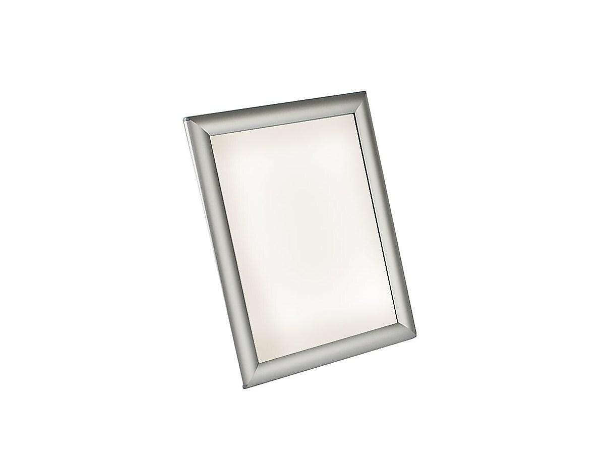 Azar Sign Holder, 8.5" x 11", Desktop/Wall, Silver, Aluminum, 10/Pack (300208-SLV)