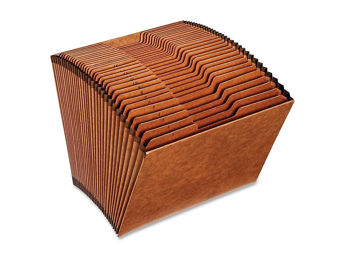 Pendaflex Heavy Duty Expanding File, 1-31 Index, Letter Size, 31-Pocket, Brown (R217DHD)