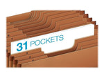 Pendaflex Heavy Duty Expanding File, 1-31 Index, Letter Size, 31-Pocket, Brown (R217DHD)