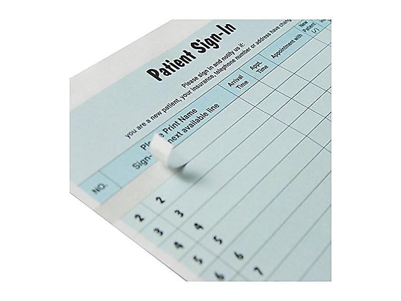 Tabbies Healthcare Patient Privacy Sign-In Sheets, 11"L x 8.5"W, 125/Pack (14531)