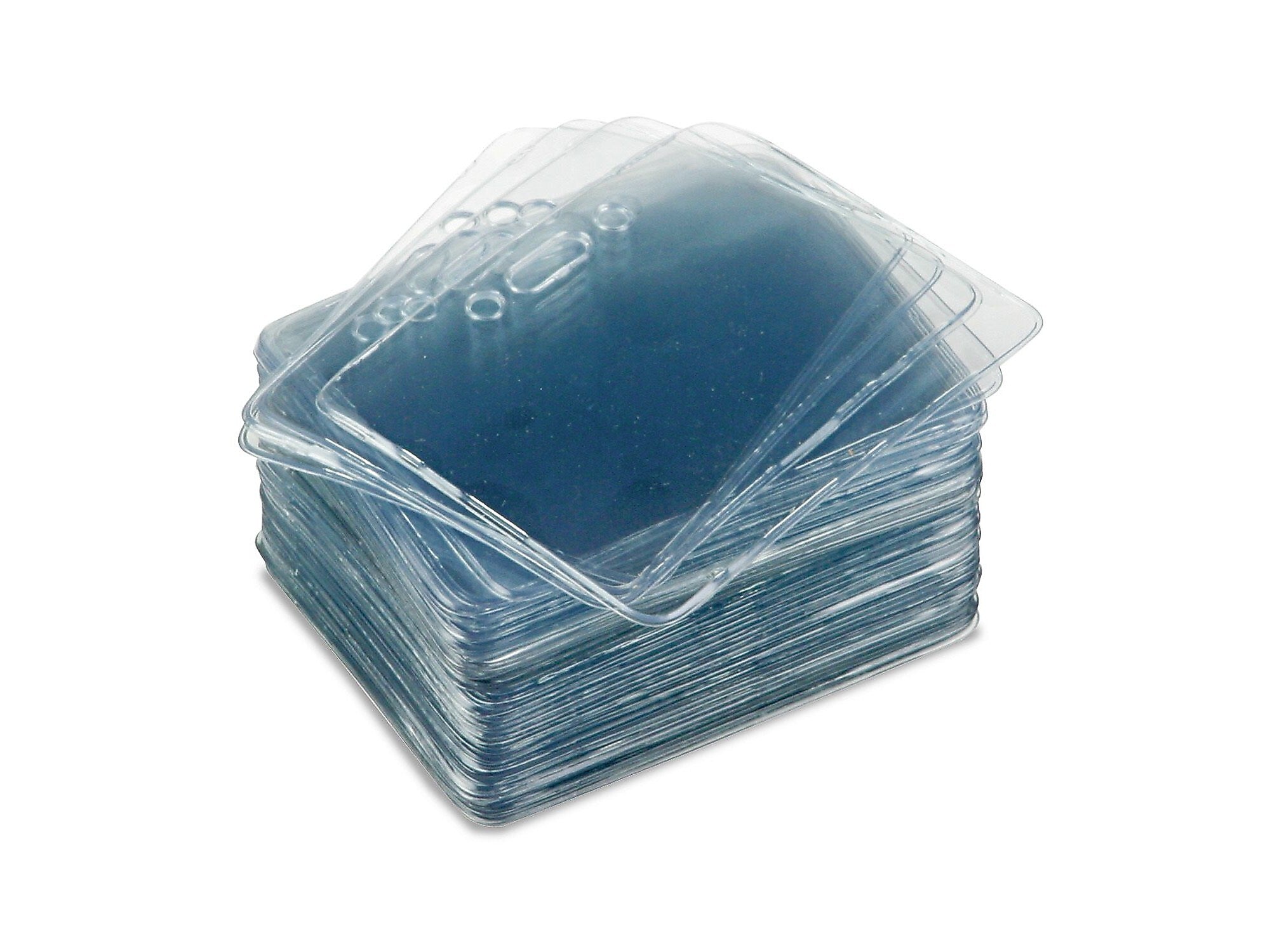 Advantus ID Badge Holders, Clear, 50/Pack (75450)