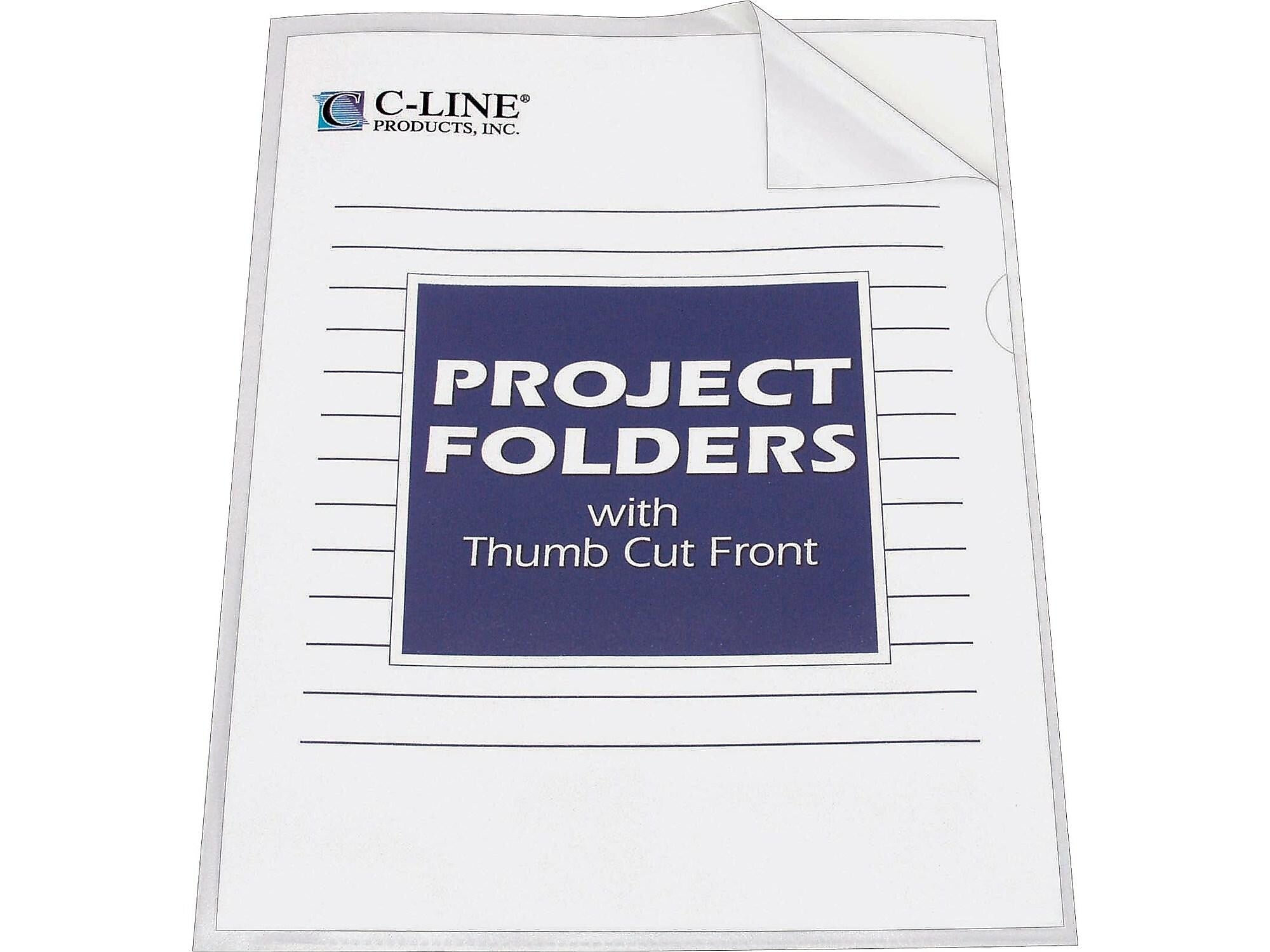 C-Line Plastic Presentation Folder, Clear, 25/Box (CLI62127)