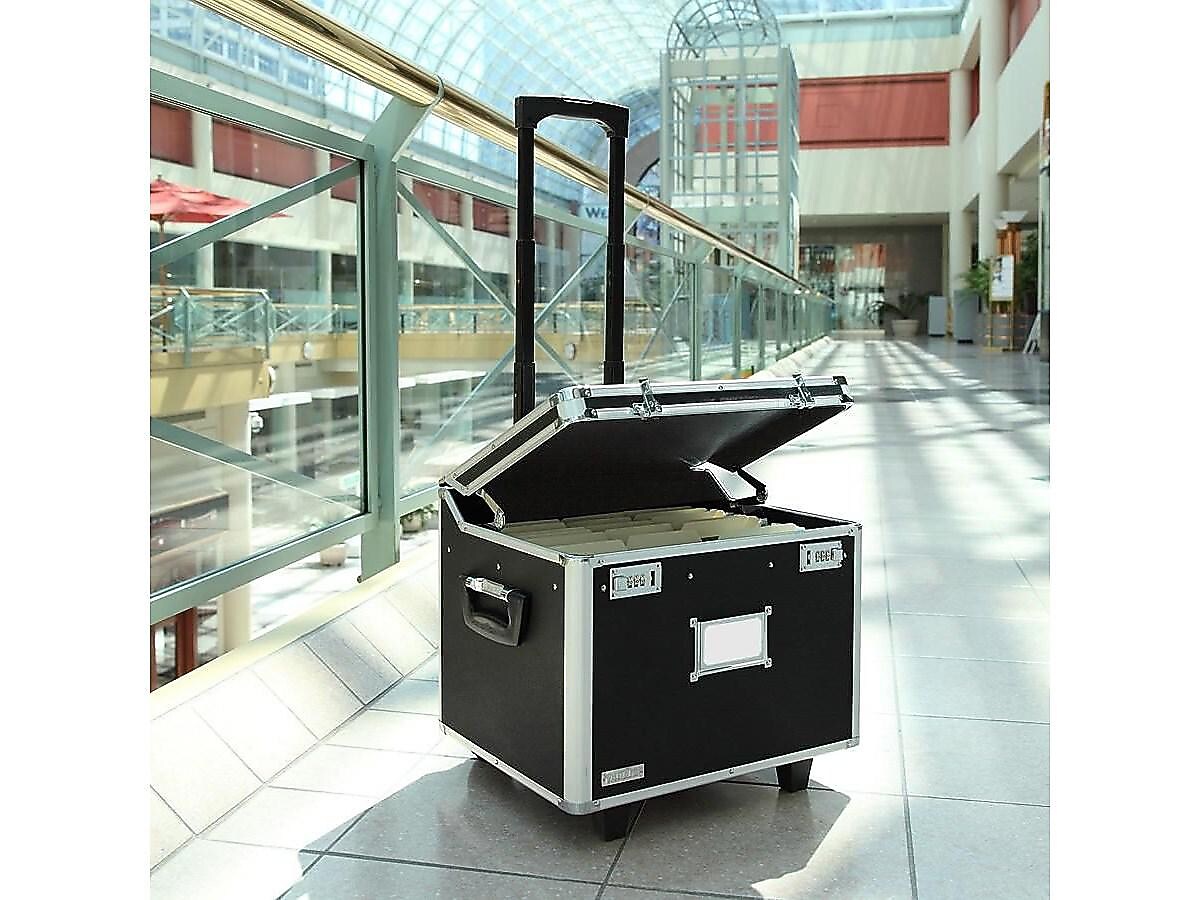 Vaultz Locking Mobile Chest, Letter/Legal Size, Black (VZ01270)