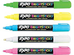 Expo BrightSticks Wet Erase Markers, Bullet Tip, Assorted, 5/Pack (14075)