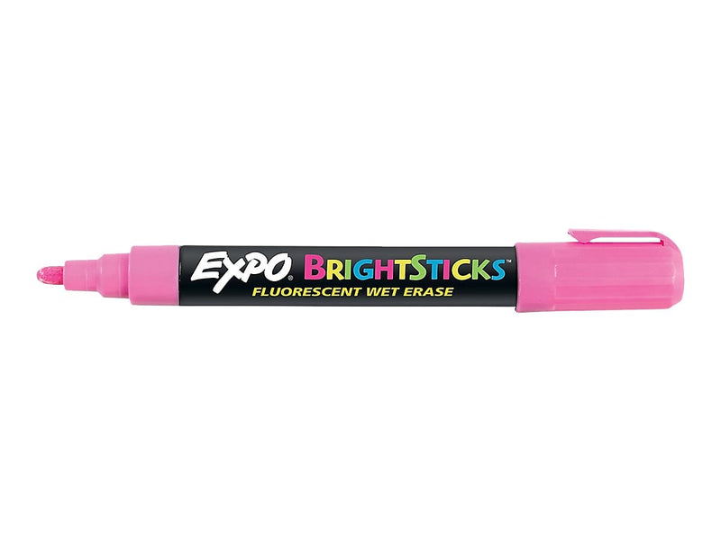 Expo BrightSticks Wet Erase Markers, Bullet Tip, Assorted, 5/Pack (14075)