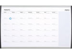 Quartet Arc Magnetic Painted Steel Calendar Whiteboard, Aluminum Frame, 2.5' x 1.5' (ARCCP3018)