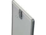 Quartet Arc Cubicle Painted Steel Dry-Erase Whiteboard, Aluminum Frame, 2.5' x 1.5' (ARC3018)