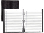 Blueline NotePro 1-Subject Professional Notebooks, 8.5" x 10.75", College Ruled, 150 Sheets, Black (A10300.BLK)
