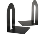 Officemate Heavy Duty Steel Book Ends, 10"H, Black (93142)