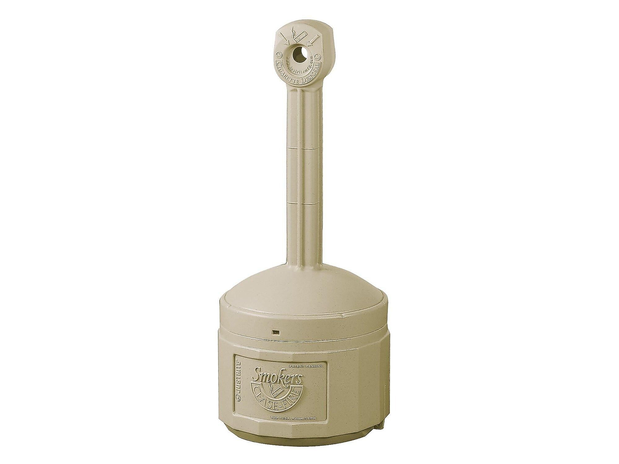 Justrite Smoker's Cease-Fire Outdoor Ash Urn, Terra Cotta Polyethylene, 4 Gal. (26800T)