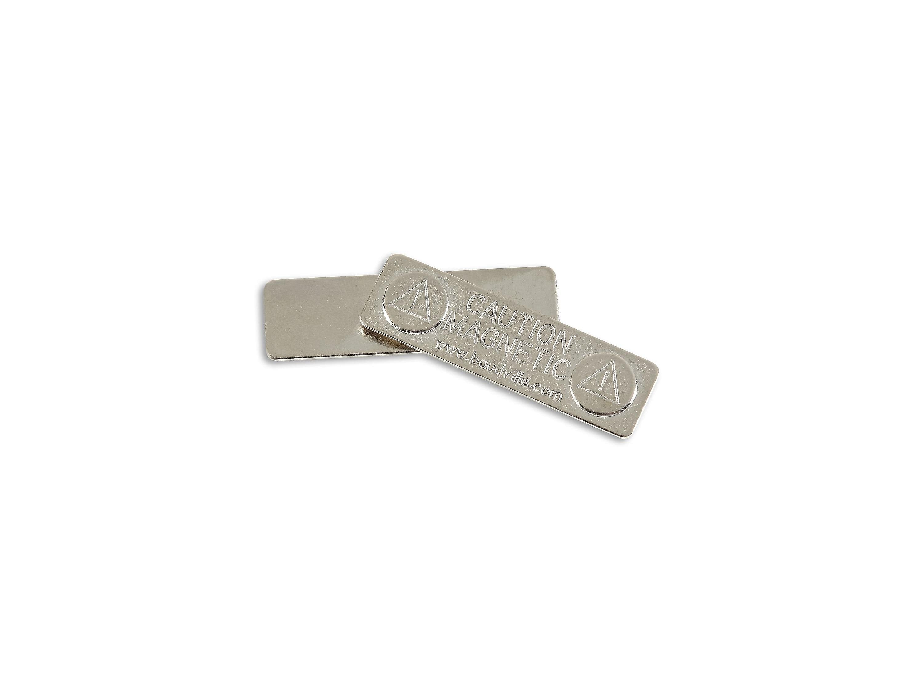 IDville ID Magnet Badge Attachments, Silver, 25/Pack (134260631)