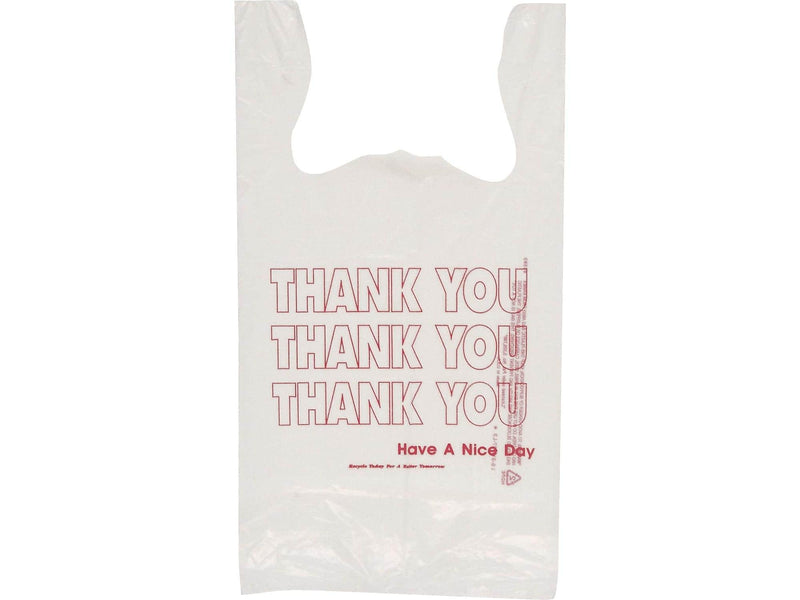 Interplast 21"H x 11.5"W Shopping Bags, White, 900/Carton (THW1VAL)