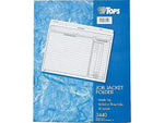TOPS Paper Stock File Jackets, Extra Wide Letter Size, Manila, 20/Pack (TOP 3440)