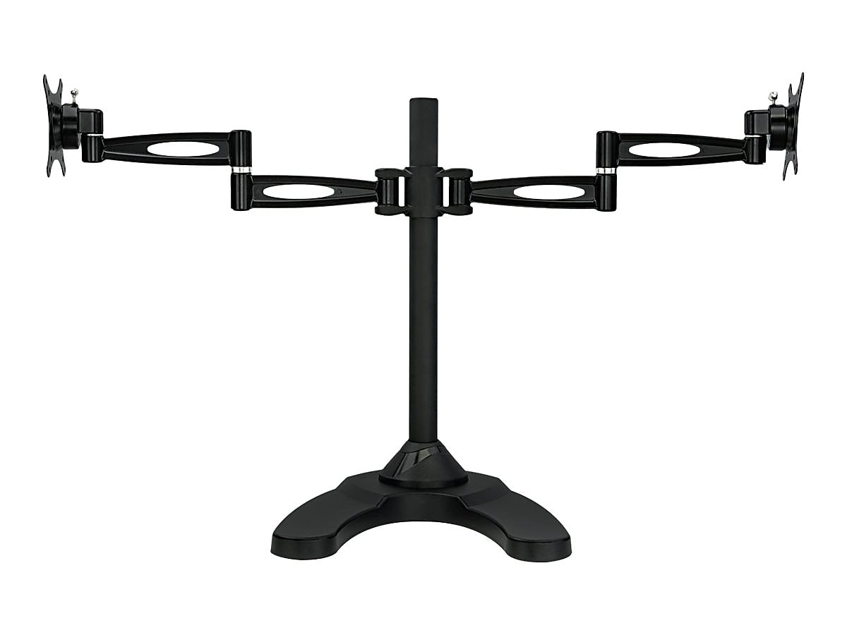 Mount-It! Dual Monitor Stand, Up To 27" Monitors, Black (MI-792)