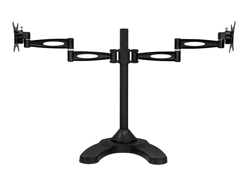 Mount-It! Dual Monitor Stand, Up To 27" Monitors, Black (MI-792)