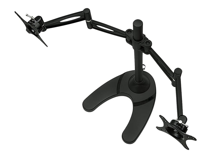 Mount-It! Dual Monitor Stand, Up To 27" Monitors, Black (MI-792)