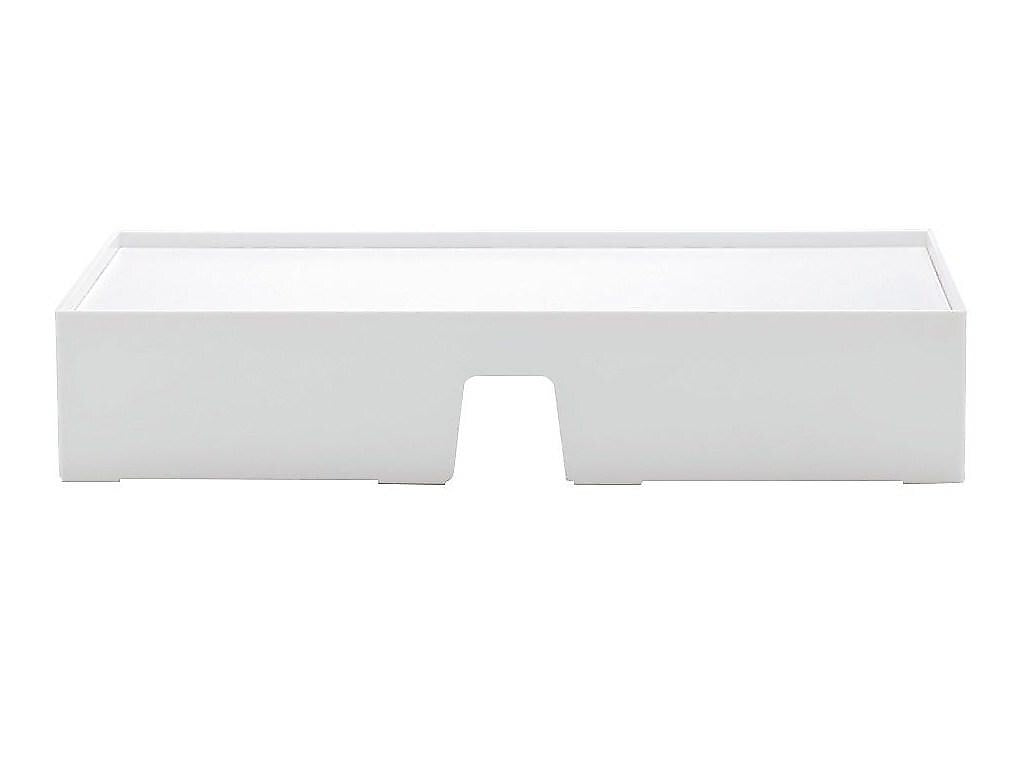 Poppin Non-Adjustable Monitor Riser, White (102092)