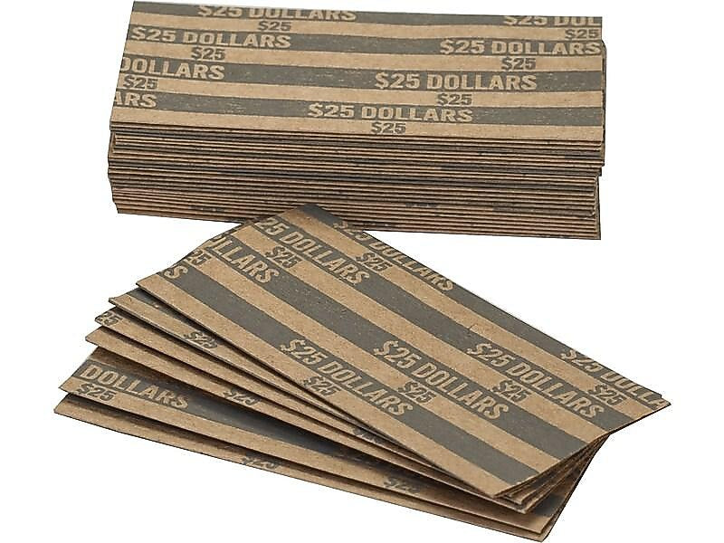 Pap-R Products Dollar Coin Wrappers, Gray 1,000/Box (30100)