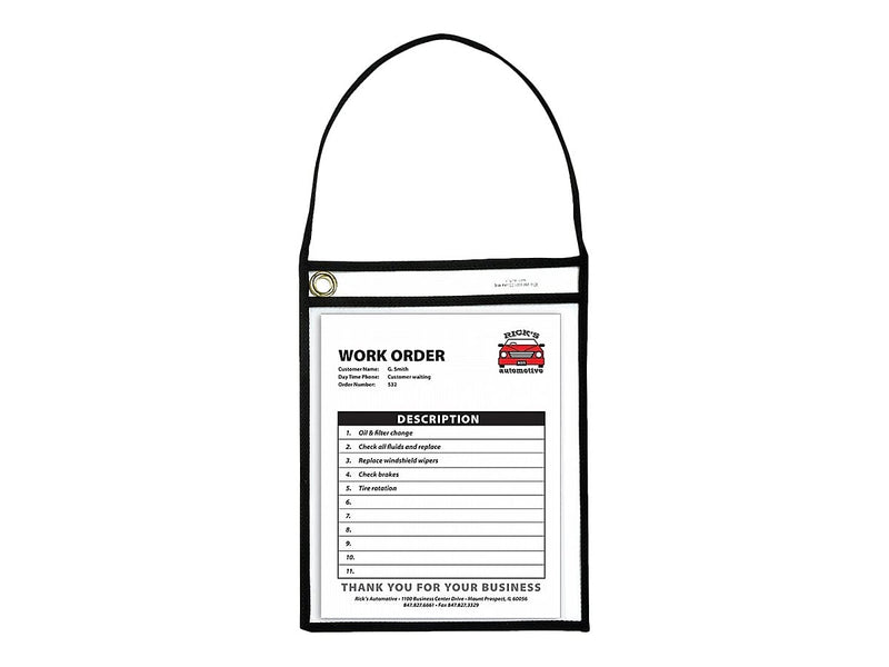 C-Line Job Ticket Holders, 9" x 12", Clear, 15/Box (41922)