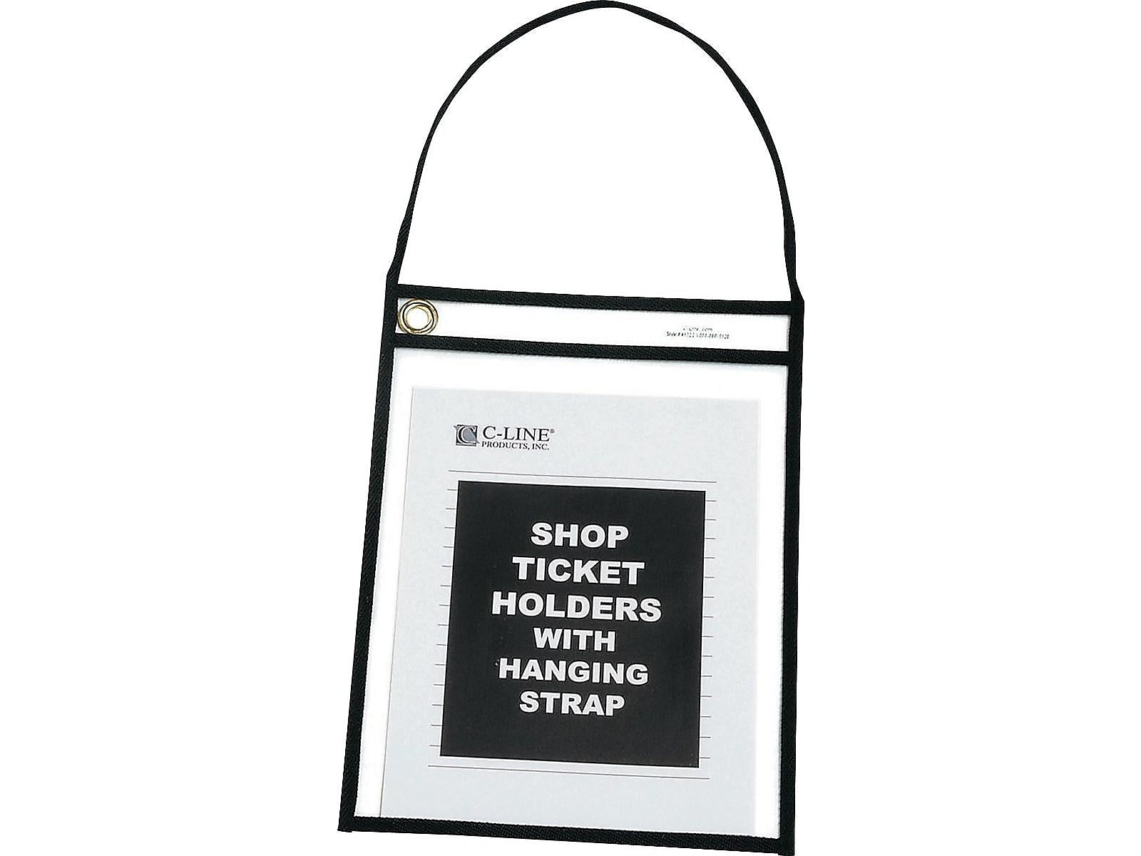 C-Line Job Ticket Holders, 9" x 12", Clear, 15/Box (41922)