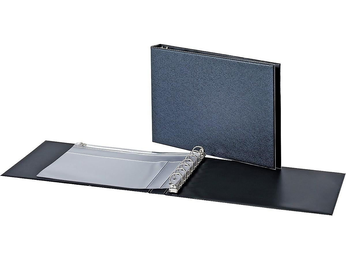 Cardinal 1" 7-Ring Business Check Binder, D-Ring, Black (35000V3)