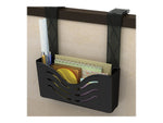 Deflect-O Magnetic 1-Pocket Plastic Letter Size Wall File, Black (73304H)