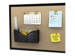 Deflect-O Magnetic 1-Pocket Plastic Letter Size Wall File, Black (73304H)
