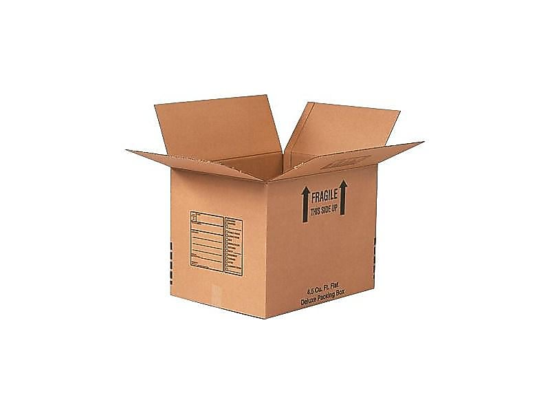 24" x 24" x 24" Deluxe Moving Boxes, ECT Rated, Brown, 10/Bundle (242424DPB)